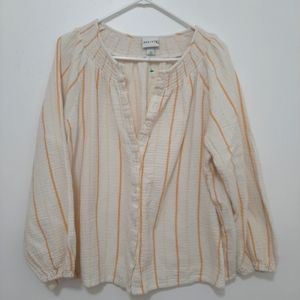 Ava & Viv 100% cotton  Long Sleeve 1X Top